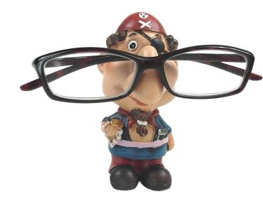 Preview: dekorativer Brillenhalter handgefertigt 11,5cm - 5 Designs -